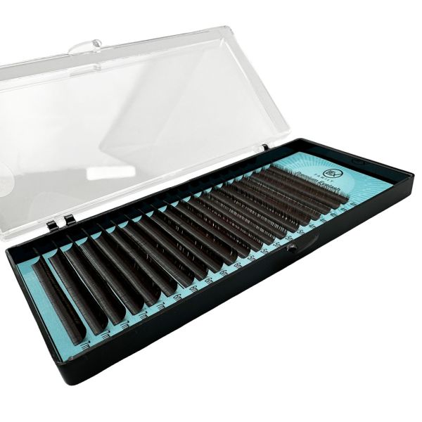Вії LEX Dark Chocolate MIX 20 lines 0.07 C 4-5-6-7mm