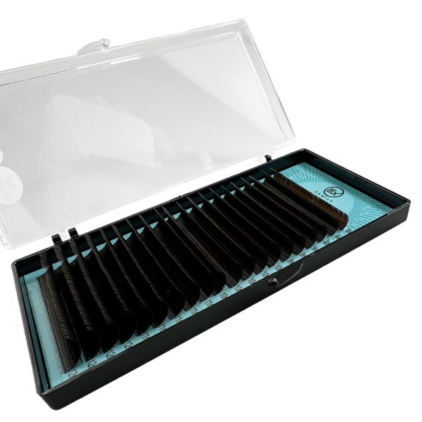 Вії LEX Dark Chocolate MIX 20 lines 0.10 СС 8-9-10-11-12mm