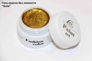 LEX Paint Gel Gold - гель-фарба без залишкової липкості, 7g