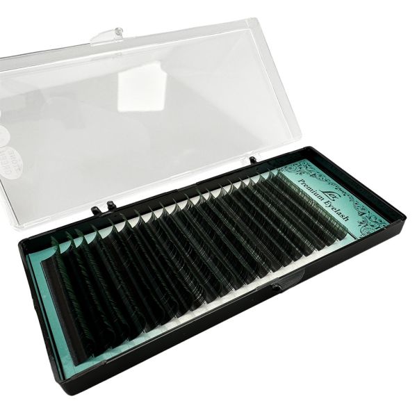 Вії LEX TWO TONE GREEN 20 lines 0.10 CC 7-8-9-10-11-12mm